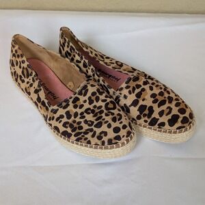 Dr. Scholl's‎ Be Energized Leopard Print Espadrille Flats Size 8.5 Animal Print